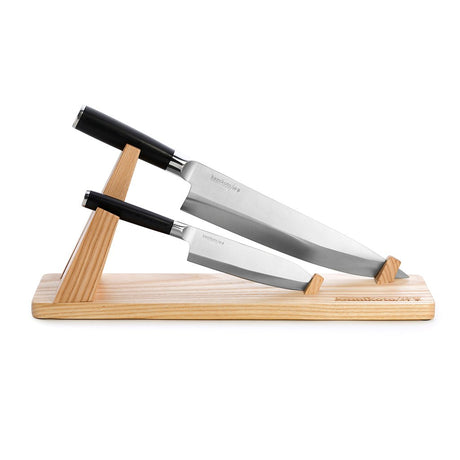 Senshi Dual Knife Set with Wooden Display Stand